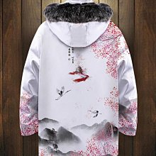 中國風加絨棉衣男秋冬季加厚羊羔毛外套唐裝棉襖復古新中式棉服男-雅怡尚品 歷史價格詳細信息