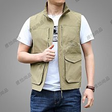 多口袋工裝馬甲男春秋季2024年新款外穿背心大碼寬松無袖防曬外套機能背心-雅怡尚品 歷史價格詳細信息