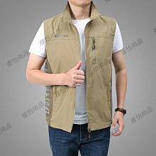 春秋冬爸爸裝戶外多袋馬夾透氣中老年馬甲無袖男士釣魚攝影背心男 中老年長輩馬甲馬夾背心無-毛毛男裝 歷史價格詳細信息