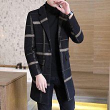 中長款毛呢大衣男士套裝秋冬季2023新款外套加棉加厚休閒毛呢風衣 歷史價格詳細信息
