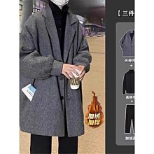 加棉加厚毛呢大衣男青年修身金貂絨呢子夾克韓版短款翻領貂絨風衣 歷史價格詳細信息