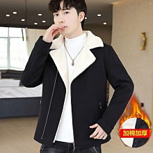 棉服男士外套毛領男潮流加厚短版啄木鳥羔羊羽絨韓版保暖冬季 歷史價格詳細信息