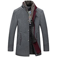 毛呢外套羊毛西裝-商務保暖簡約大口袋男外套73yu6【巴黎精品】 歷史價格詳細信息