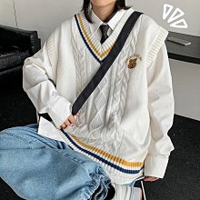 【潮人衣櫃】日系 學院風 針織衫 馬甲 男 春秋季 寬鬆 圓領 毛衣 背心 無袖 百搭 針織 坎肩 歷史價格詳細信息