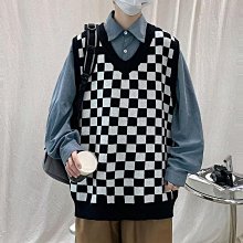【潮人衣櫃】背心 男 針織背心 春秋毛衣男V領針織背心學院風馬甲坎肩純色學生港風無袖馬夾上衣 歷史價格詳細信息