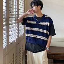 鏤空針織馬甲女 針織背心 辣妹設計感外穿背心 無袖罩衫 長版背心 無袖上衣 女裝 衣服-靚莎優選 歷史價格詳細信息