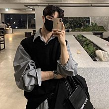 男生衣著 上衣 馬甲 背心 2色小眾網眼鏤空V領背心男薄款無袖無袖性感網紗疊穿內搭上衣潮-潮流精選 歷史價格詳細信息