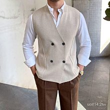 商務復古馬甲 開襟背心 男 正裝 英倫 條紋 修身男士坎肩 西裝 小馬夾 歷史價格詳細信息