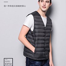 羽絨背心(男)＊白鴨絨(86-90%)＊極輕／立領／灰色＊清倉拍賣 歷史價格詳細信息