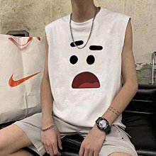 男士外穿美式重磅坎肩無袖T恤背心男夏健身運動純棉圓領寬鬆短袖 S5GZ 歷史價格詳細信息