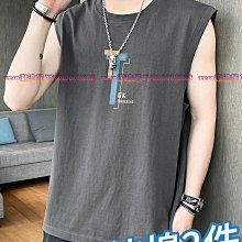 寬松休閑無袖冰絲連帽背心T恤男夏季薄款連帽運動潮男坎肩上衣-毛毛男裝 歷史價格詳細信息