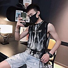 無袖t恤男夏季運動無袖上衣 背心 潮牌ins 好穿 個性馬甲夏天寬松男士坎肩短袖-毛毛男裝 歷史價格詳細信息