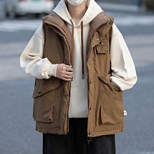 棉馬甲男士加厚外套寬鬆鋪棉外套羽絨棉馬夾韓版潮流休閒百搭無袖外套保暖背心【1109】 冬季新款棉羽絨馬甲男歐洲站潮-潮男服飾 歷史價格詳細信息