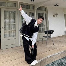 潮牌V領撞色薄款T恤男  M-3XL  夏季新款小眾痞帥拼接牛仔短袖男  時尚百搭短袖POLO衫男-22號穿搭 歷史價格詳細信息