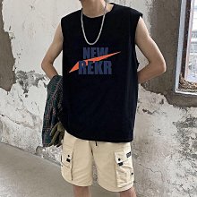 夏季純棉背心男馬甲無袖t恤外穿潮寬松全棉籃球運動坎肩學生汗衫-毛毛男裝 歷史價格詳細信息