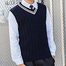 馬甲毛衣 四色可選 秋季素色無袖毛衣馬甲背心上衣男 針織衫V領套頭 潮流休閒青年男裝-潮流好物 歷史價格詳細信息