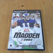 【小蕙館】PS2~ MADDEN NFL 2002 勁爆美式足球2002 (純日版) 價格比較,價格查詢,歷史價格詳細信息