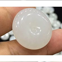 和田玉白玉平安扣吊墜 真玉羊脂玉平安扣掛件禮品禮物配證書 歷史價格詳細信息