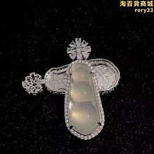 925銀鑲嵌綠玉髓觀音吊墜 玉石項鍊手鍊吊墜耳墜飾品支持 歷史價格詳細信息
