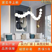 全銅客廳吊燈簡約圓環形大廳燈商場服裝店造型燈led燈具 歷史價格詳細信息