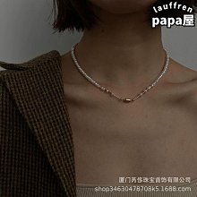 特惠天然淡水珍珠項鍊巴洛克異形異形復古文藝高級感單圈珠串送女友 歷史價格詳細信息