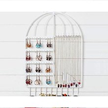 透明耳環收納項鍊收納壓克力首飾盒吊掛式飾品展示盒防塵收納多分層-黑/透【AAA3618】 歷史價格詳細信息