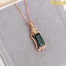 吊墜925微鑲銀項鏈女1克拉的莫桑石高碳鉆鎖骨鏈簡約飾品--鴻運飾品 歷史價格詳細信息