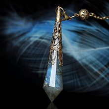 項鍊 靈擺占蔔吊墜能量石天然水晶項鍊灰月光紫粉白黃藍砂黑曜石六芒星雲吞  露天市集  全台最大的網路購物市集 歷史價格詳細信息