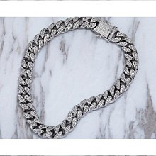 嘻哈鋯石古巴鏈戒指8mm鑲鋯石電鍍真金潮流男士戒指配飾-哈囉好物 歷史價格詳細信息