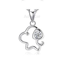 925純銀萌兔項鏈鎖骨鏈新品輕奢送女友送閨蜜生日禮物本命年祝福~特價特賣 歷史價格詳細信息