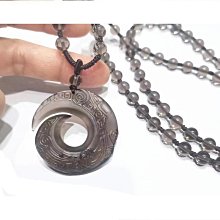 天然冰種黑曜石吊墜男女屬兔文殊普賢菩薩虎本命佛hu身本命年項鏈 歷史價格詳細信息