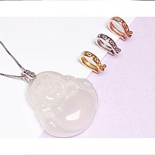 平安扣夾扣18K金吊墜扣頭針式調節萬能鏈小甜甜圈翡翠diy項鏈配件k金吊墜扣-佳藝居 歷史價格詳細信息