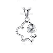 925純銀萌兔項鏈鎖骨鏈新品輕奢送女友送閨蜜生日禮物本命年祝福~特價特賣 歷史價格詳細信息