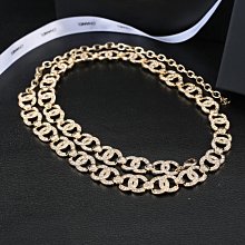 新上架熱銷CHA 香 純手工編織金屬字母珍珠腰鏈 腰帶 大牌同款包包首飾鞋 歷史價格詳細信息