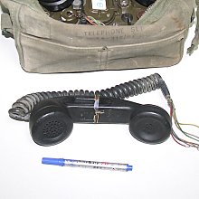 ++免運費++少有庫存品-美國WE製軍用野戰電話話筒 H60/PT合TA-312/PT 野戰電話使用-- 歷史價格詳細信息