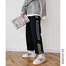 潮流拼接直筒褲 棉褲 工作褲 男運動褲 休閒長褲 男 韓版長褲 男生長褲 彈性男士褲 休閒褲（LXJ80）【壹號站】 歷史價格詳細信息