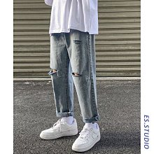 下殺-香港潮流復古水洗松緊腰牛新仔褲男潮牌ins寬松束腳新品哈倫褲秋季長褲 歷史價格詳細信息