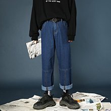 下殺-香港日系松緊腰褲子男士淺新色九分牛仔褲夏季休閒寬松新品束腳哈倫褲男 歷史價格詳細信息