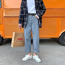 夏季薄款復古直筒冰絲牛仔褲男士寬鬆闊腿休閒長褲子男生2024新款 歷史價格詳細信息