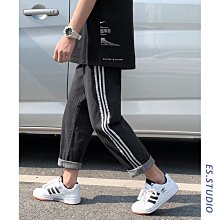 牛仔褲男士夏季原宿港風寬鬆個性潮流ins休閒百搭闊腿拖地長褲子 歷史價格詳細信息