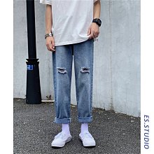 夏季薄款破洞牛仔馬甲男韓版修身青少年休閑百搭無袖坎肩背【超齡男裝】 歷史價格詳細信息