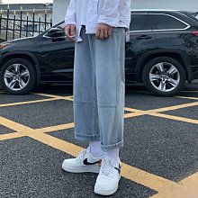 九分牛仔褲男直筒寬松2022年春秋新款潮牌薄款潮流秋季休閑長褲子 歷史價格詳細信息