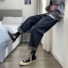 下殺-香港日系松緊腰褲子男士淺新色九分牛仔褲夏季休閒寬松新品束腳哈倫褲男 歷史價格詳細信息