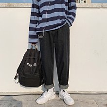 下殺-2020新款牛仔褲男秋冬新款潮流正韓百搭休閒褲潮牌新品直筒寬松闊腿褲子 歷史價格詳細信息