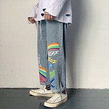 九分牛仔褲男直筒寬松2022年春秋新款潮牌薄款潮流秋季休閑長褲子 歷史價格詳細信息