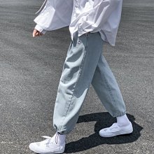 新品 束腳牛仔褲男 2色S-3XL 拼接腰果花牛仔褲子 潮流百搭ins港風褲子 春秋款褲子 痞帥九分褲-可開發票 歷史價格詳細信息