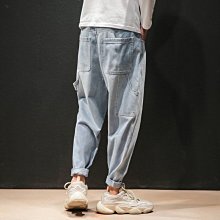 ????正韓牛仔褲????  ???? 大碼 牛仔褲 男 寬松 潮牌 工裝 休閑 束腳褲 韓版 男生 牛仔褲  牛仔裤 牛仔 歷史價格詳細信息