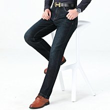 秋冬男式中腰牛仔褲寬松直筒男褲彈力商務休閑中年牛仔長褲子 Y69532 歷史價格詳細信息