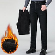 2023秋冬加絨加厚男裝牛仔男直筒寬松大碼高中年男式地攤裝 歷史價格詳細信息