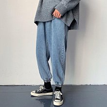 新品 束腳牛仔褲男 2色S-3XL 拼接腰果花牛仔褲子 潮流百搭ins港風褲子 春秋款褲子 痞帥九分褲-可開發票 歷史價格詳細信息